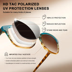 Load image into Gallery viewer, CARFIA Designer Acetate Womens Polarized Sunglasses Fit Most Face Shapes Trendy Shades UV Protection Hypoallergenic Handmade
