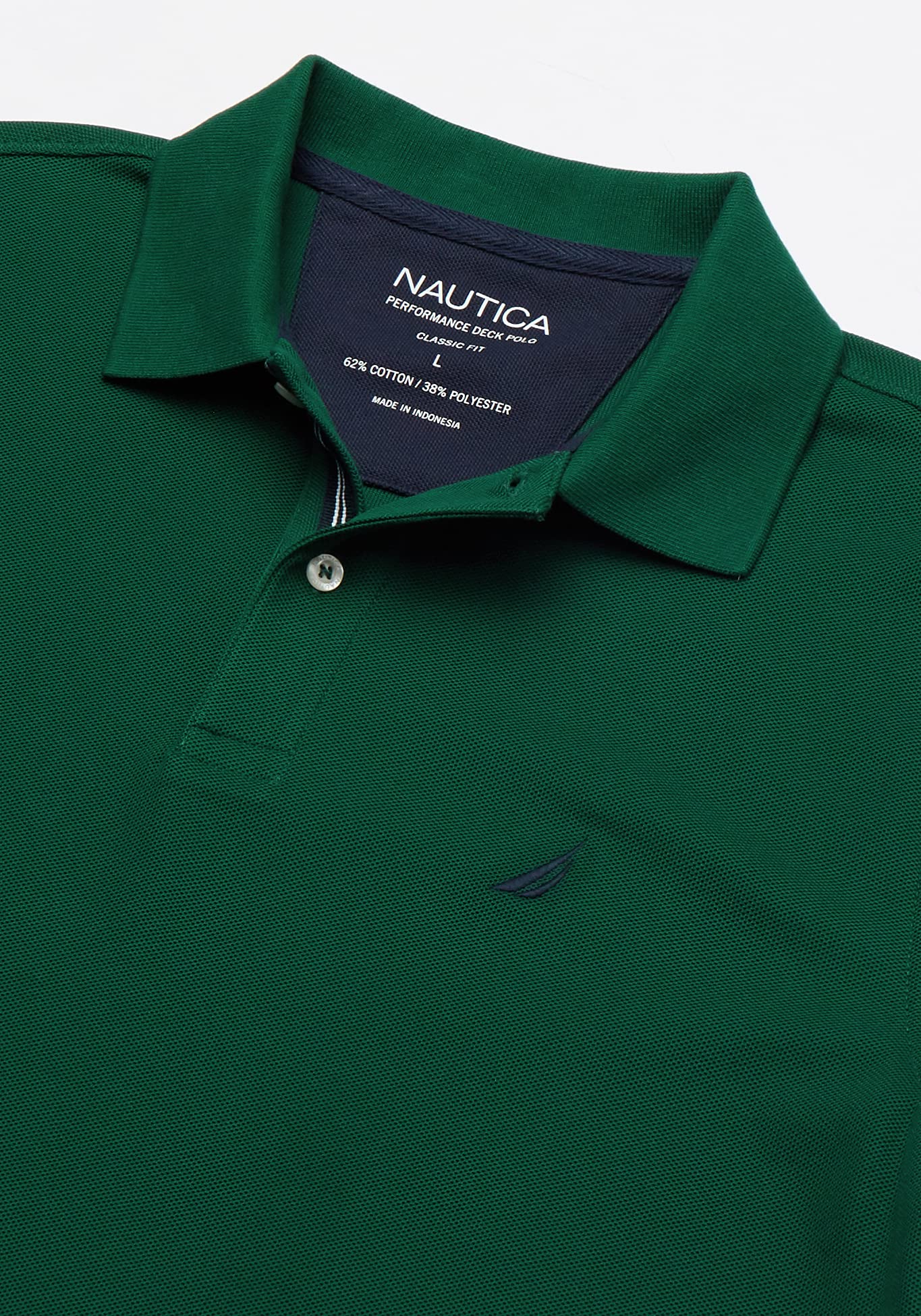 Nautica Men's Classic Short Sleeve Solid Polo Shirt, Tidal Green, XX-Large