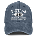 Load image into Gallery viewer, 40th Birthday Gifts Women Men Vintage 1985 Embroidered Baseball Cap Gift Ideas Hat Blue
