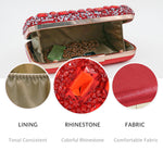 Load image into Gallery viewer, Milisente Clutch Purses For Women Crystal Clutches Evening Bags Gemstone Clutch Purse For Wedding Formal(Red)
