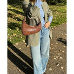 Load image into Gallery viewer, JW PEI Women's Harlee Shoulder Bag - Brown Croc
