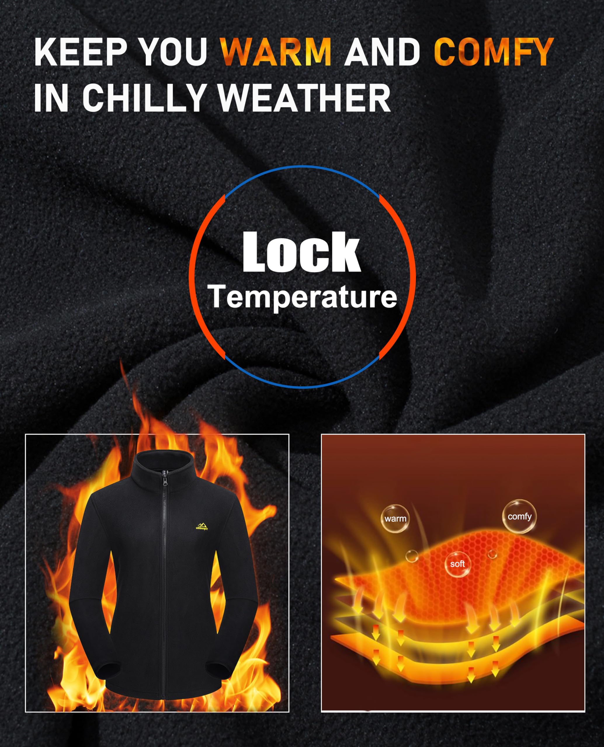 MAGCOMSEN Womens Black Camo Jacket 3 in 1 Snow Jacket Waterproof Insulated Snow Coats Ladies Jacket Coats Outdoors Black Camo M