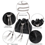 Load image into Gallery viewer, Sweetovo Bling Crystal Rhinestone Purse for Women Sparkly Clutch Handbag Crossbody Bag for Evening Wedding Party Prom
