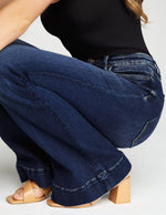 Load image into Gallery viewer, KDF High Waisted Bell Bottom Jeans for Women Flare Jeans for Women Stretch Wide Leg Jeans
