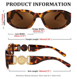 Load image into Gallery viewer, FEISEDY Retro Trendy Rectangle Sunglasses Women Men Vintage 90s Small Narrow Square Sunglasses B2322
