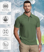 Load image into Gallery viewer, ZITY 5 Pack Mens Polo Shirt Short Sleeve Sports Golf Tennis T-Shirt Moisture-Wicking Summer Shirts
