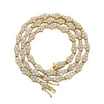 Load image into Gallery viewer, TOPGRILLZ Tennis Necklace for Women Choker Chain Necklace 14K Gold Plated 5mm Dainty Diamond Tennis Chain 16-24 Inches Gold Jewelry（Gold, 18IN
