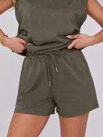 Load image into Gallery viewer, ANRABESS Two Piece Sets for Women 2025 Summer Short Lounge Set Casual Beach Vacation Outfits Spring Sweatsuits Tracksuit Army Green Medium

