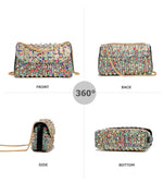 Load image into Gallery viewer, Sweetovo Rhinestones Clutch Purses for Women Chain Shoulder Bags Sparkly Evening Bags Handbags for Cocktail Prom Party Wedding(Multicolor)
