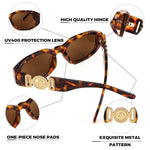 Load image into Gallery viewer, FEISEDY Retro Trendy Rectangle Sunglasses Women Men Vintage 90s Small Narrow Square Sunglasses B2322
