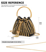 Load image into Gallery viewer, Sweetovo Sparkly Diamond Evening Bag Clutch Purses for Women Rhinestone Purse Glitter Handbag for Party Prom Cocktail Wedding (Black)
