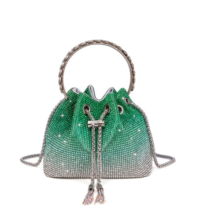 Sweetovo Bling Crystal Rhinestone Purse for Women Sparkly Clutch Handbag Crossbody Bag for Evening Wedding Party Prom