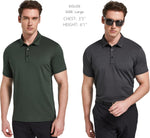 Load image into Gallery viewer, TELALEO 5 Pack Mens Polo Shirts Quick Dry Short Sleeve Golf T Shirt Performance Moisture Wicking Casual Workout SetB L
