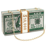 Load image into Gallery viewer, Clutch Purse for Women Cash Money Purse Rhinestone Handbags Evening Clutch Box Bag with Detachable Chain Strap (Green)
