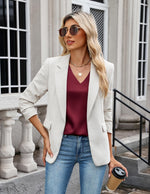 Load image into Gallery viewer, Zeagoo Silk Camisole Tops for Women V Neck Sleeveless Satin Tank Tops 2025 Summer Dressy Casual Blouses Work Shirts Wine Red
