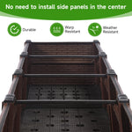 Load image into Gallery viewer, 47x15x19in Raised Garden Beds Outdoor, Polypropylene Elevated Planter Boxes Outdoor for Vegetables, Flowers, Herbs, Garden Box with Drain Outlet, Heat and Frost Resistance Planters, 330lb Capacity
