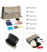 Load image into Gallery viewer, Sweetovo Rhinestones Clutch Purses for Women Chain Shoulder Bags Sparkly Evening Bags Handbags for Cocktail Prom Party Wedding(Multicolor)
