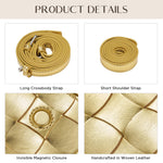 Load image into Gallery viewer, CHUNLI Trendy Woven Evening Clutch Purses for Women, PU Leather Crossbody Shoulder Purse Handbag for Women Evening, Formal Events, Wedding, Party, and Special Occasions
