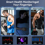 Load image into Gallery viewer, Smart Watch for Men Women, 1000mAh Battery 100-Day Standby Time, 1.85&quot; HD Screen Fitness Tracker, 110+ Sport Modes, IP68 Waterproof, Heart Rate/Sleep Monitor, Fitness Watch for Android/iOS (Black)
