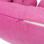 Load image into Gallery viewer, JWH 3D Flower Throw Pillow Cover Decorative Handmade Floral Pillow Case Soft Velvet Pillowcase Lumbar Cushion for Bed Living Room Chair Couch Decor Shams 12x20 Inch Hot Pink
