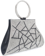 Load image into Gallery viewer, MOSSMON Crystal Clutch Purses Bride and Bridesmaid Handbag Elegant Wristlet Evening Bag for Women

