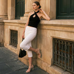 Load image into Gallery viewer, Modatope Nude Sandals for Women Open Toe Strappy Sandals Heels Ankle Strap Heels Sandals Size 6
