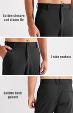 Load image into Gallery viewer, Libin Men&#39;s 4-Way Stretch Golf Joggers with Pockets, Slim Fit Work Dress Pants Athletic Casual Yoga Sweatpants for Men Baseball Pants, Black M
