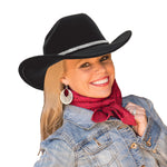 Load image into Gallery viewer, Glitter Silver Black Cowboy Hats for Women - Western Sparkly Rhinestone Cowgirl Hat for Ladies
