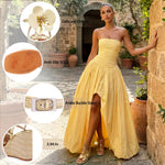 Load image into Gallery viewer, LACIKOSZ Gold Heels for Women Comfortable Wedge Sandals Beige Cute Floral Raffia Heels Ankle Strap Espadrilles for Women Woven Strappy Open Toe Platform Sandals Summer Beach Vacation Dress Shoes
