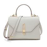 Load image into Gallery viewer, Top Handle Bag Fashion Leather Satchel Bag for Ladies, Zipper Pocket, Metal，Leather tote bag for Women.
