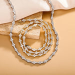 Load image into Gallery viewer, TOPGRILLZ Tennis Necklace for Women Choker Chain Necklace 14K Gold Plated 5mm Dainty Diamond Tennis Chain 16-24 Inches Gold Jewelry（Gold, 18IN
