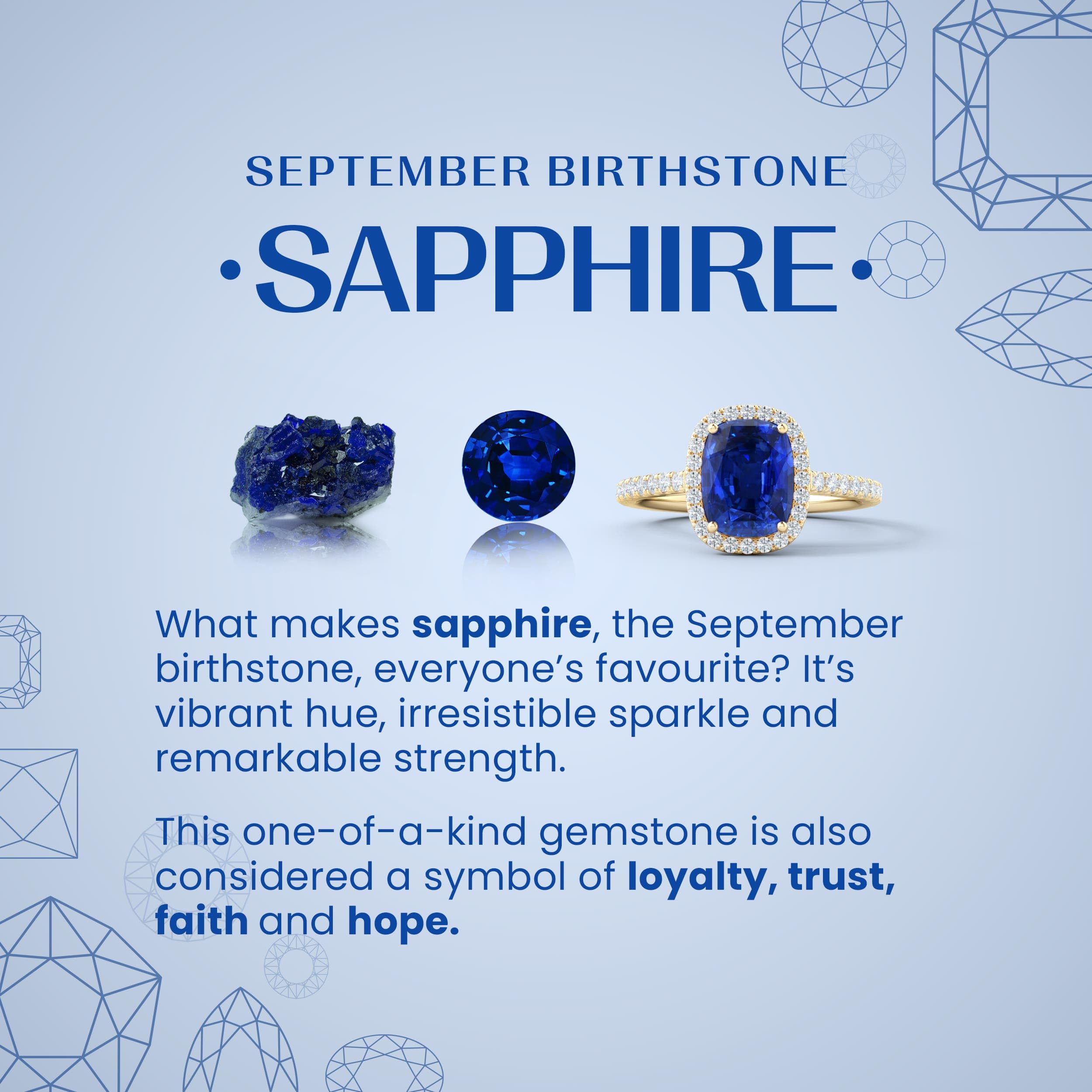 Angara Natural 1 Ct Blue Sapphire and 0.27 Ct Diamond Halo Pendant Necklace for Women in 14K White Gold (Grade-AA | Size-6mm) | September Birthstone, Birthday, Anniversary Jewelry Gift For Women