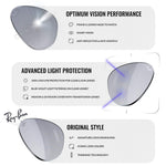 Load image into Gallery viewer, Ray-Ban RB4098 JACKIE OHH II Butterfly Shaped Non-Polarized Sunglasses for Women – Includes Official RAYBAN Eyewear Kit – Ideal Formal &amp; Casual Wear Sunglasses – Grey Gradient Lens
