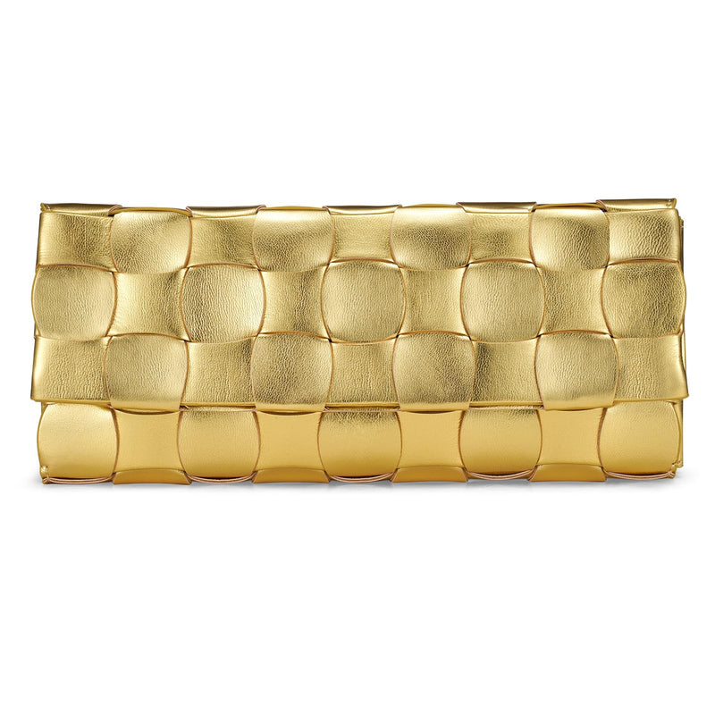 CHUNLI Trendy Woven Evening Clutch Purses for Women, PU Leather Crossbody Shoulder Purse Handbag for Women Evening, Formal Events, Wedding, Party, and Special Occasions