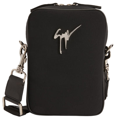 Giuseppe Zanotti, Thoby Synthetic Fabric Bag, One Size, Black