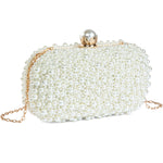 Load image into Gallery viewer, YYIHER Pearl Clutch Purses for Women - White Evening Handbags Beaded Wedding Bridal Clutch for Parties Prom
