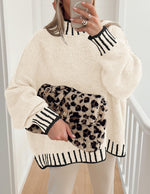 Load image into Gallery viewer, PRETTYGARDEN Women&#39;s 2025 Fall Oversized Pullover Sweaters Long Sleeve Mock Neck Chunky Knit Jumper Tops Winter Clothing (White,Medium)
