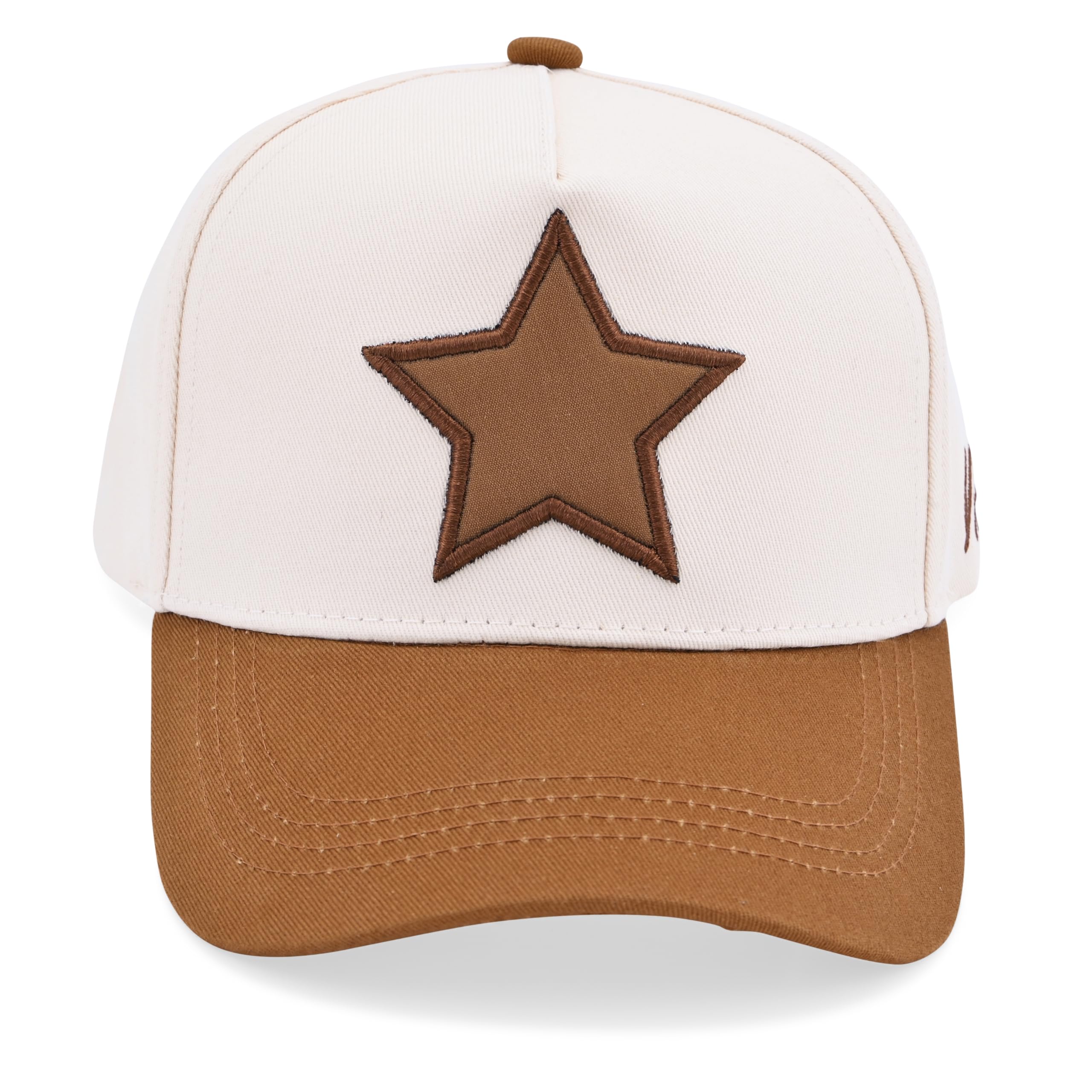 VINTAGE HAVANA Rise Trucker Hats Women & Men Bone/Brown | Western Retro Adjustable Snapback Hat | Preppy Cute Trendy Fashion Baseball Cap