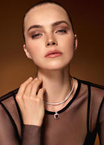 Load image into Gallery viewer, 18K White Gold Plated Silver Necklace With 5.45 Carat Total Weight Lab Grown Ruby (Red Color, Emerald Shape, VS Clarity) Dainty Necklaces For Women, Gift For Her, Jewelry For Women Comes With Gift Box
