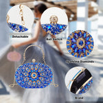 Load image into Gallery viewer, Suhatjia Evening Clutch Purse Rhinestone Clutch Purses for Women
