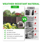 Load image into Gallery viewer, 47x15x19in Raised Garden Beds Outdoor, Polypropylene Elevated Planter Boxes Outdoor for Vegetables, Flowers, Herbs, Garden Box with Drain Outlet, Heat and Frost Resistance Planters, 330lb Capacity
