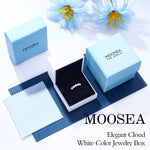Load image into Gallery viewer, MOOSEA Mothers Day Gifts for Wife, 5 Stone Moissanite Wedding Bands for Women Anniversary Birthday Engagement Mothers Rings 925 Sterling Silver Moissanite Jewelry Gift Her Girlfriend Grandma
