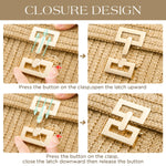 Load image into Gallery viewer, SWEETV Straw Purse Woven Beach Bag Summer Straw Clutch Purse Boho Crossbody Bags for Women Small Raffia Shoulder Bag

