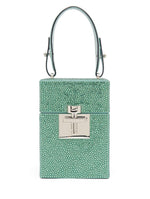 Load image into Gallery viewer, Oscar de la Renta, Pave Crystal Alibi Top Handle Bag, Sage
