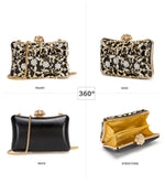 Load image into Gallery viewer, Sweetovo Evening Bag Clutch Purses for Women Rhinestones Purse Sparkling Party Shoulder Handbag Wedding Bag with Chain (Black)

