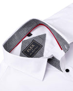 Load image into Gallery viewer, J.VER Men&#39;s Casual Long Sleeve Stretch Dress Shirt Wrinkle-Free Regular Fit Button Down Shirts White Black Medium
