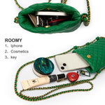 Load image into Gallery viewer, Montana West Small Crossbody Bags for Women Trendy Quilted Cell Phone Purse Chain Wallet Bag MWC-1412GN
