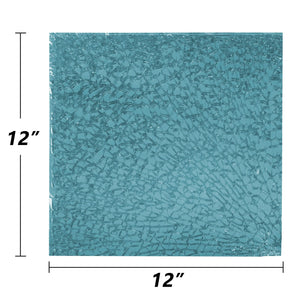 GASPRO 20 lbs Fire Glass for Propane Fire Pit, 1/2-Inch Reflective Fireplace Glass Rocks for Fire Pit Table, Caribbean Blue