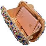 Load image into Gallery viewer, MOSSMON Luxury Crystal Clutch Rhinestones Evening Bag (Gold/colorful)

