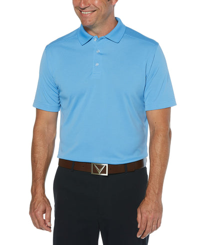 Callaway Men's Regular Short Sleeve Core Performance Stretch Golf Polo, Sun Protection, Moisture-Wicking (Available in Big & Tall), Provence, Large